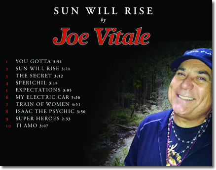 Sunwill by Jow Vitale - Song list